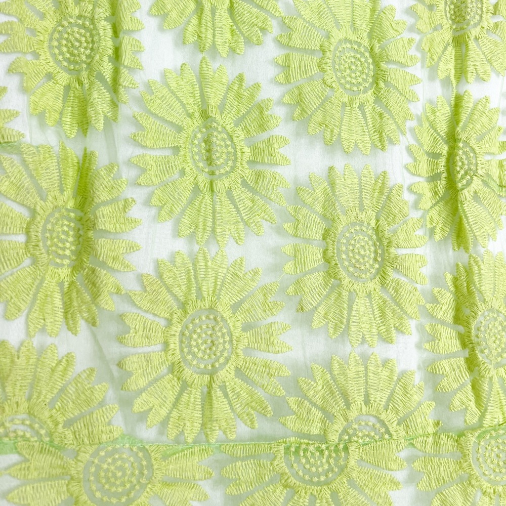 English Rose Neon Floral Embroidered Lace Dress - Picture 3 of 5